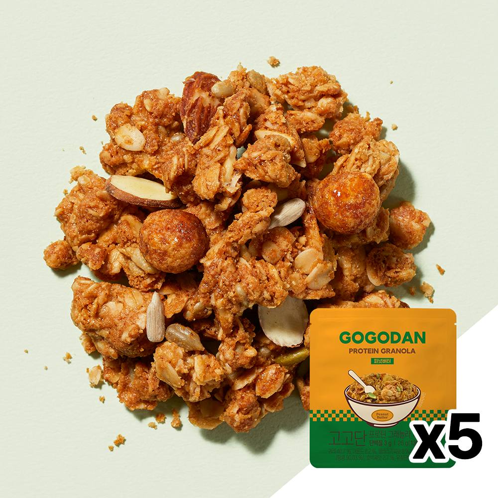 [고고단] 프로틴 그래놀라 피넛버터 5팩