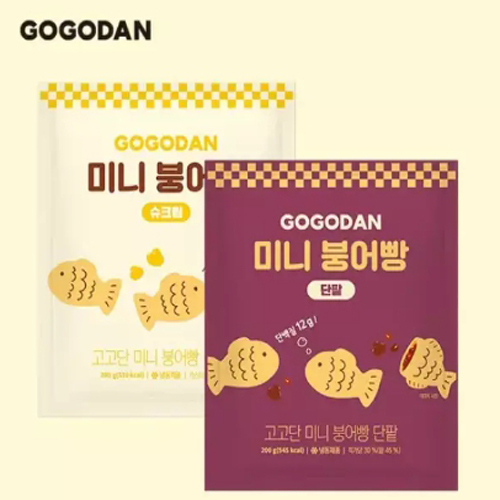 [고고단] 미니 붕어빵 슈크림 4팩